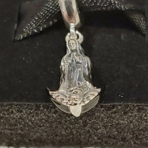 AUTHENTIC PANDORA STERLING SILVER Virgin of Guadalupe Motif Dangle 799646C01 - Picture 4 of 12